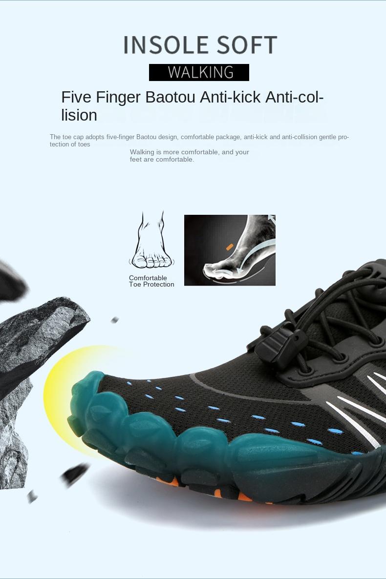 Product Introduction of Wading Shoes Quick-drying Water Shoes Five-Finger Swimming Shoes Men Women Outdoor Sneaker Casual Beach Shoes 4
