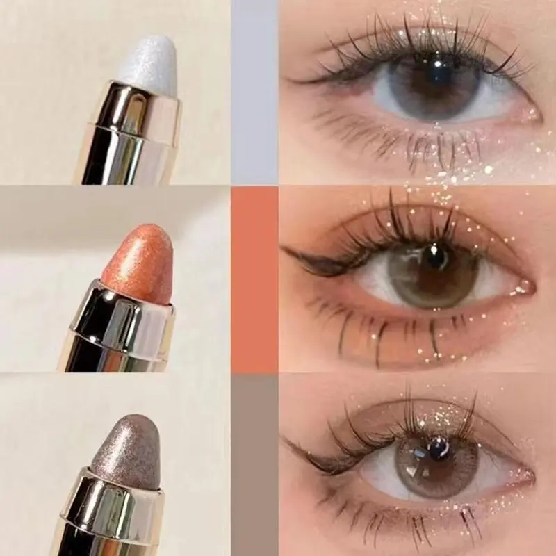 Double-side Lying Silkworm Pen Long Lasting Glitter Stick Shadow Tools Silkworm Eye Makeup Eye M3V7 2