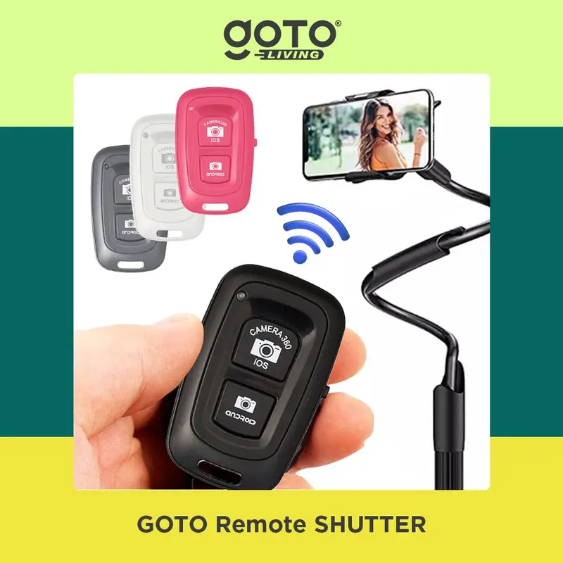 Goto [COD] Shutter Remote Bluetooth Kamera Hp Remot Selfie Camera Smartphone 0