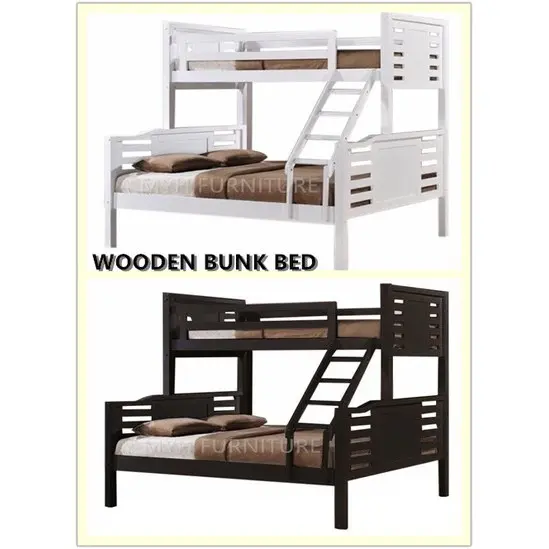 MYH Furniture WOODEN BUNK BED QUEEN SIZE /SINGLE SIZE