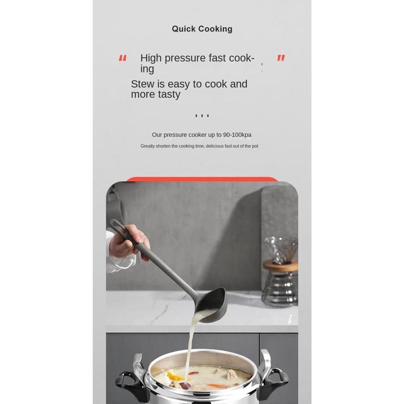 Product Introduction of Multifunctional 2.5-11L High Pressure Cooker Aluminum Large Capacity Saucepan Stew Pot Uncoated Explosion-Proof Kitchen Cooking Tool Resturant 26
