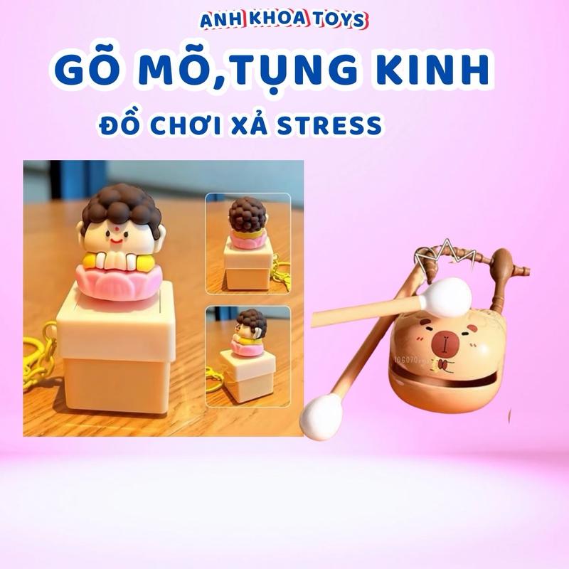 Gõ Mõ,Tụng Kinh Capybara Công Đức Vô Lượng Đồ Chơi Vô Tri - Móc Khóa   Women Hoa móc khoá tịnh tâm móc khoá  tịnh tâm móc  khóa