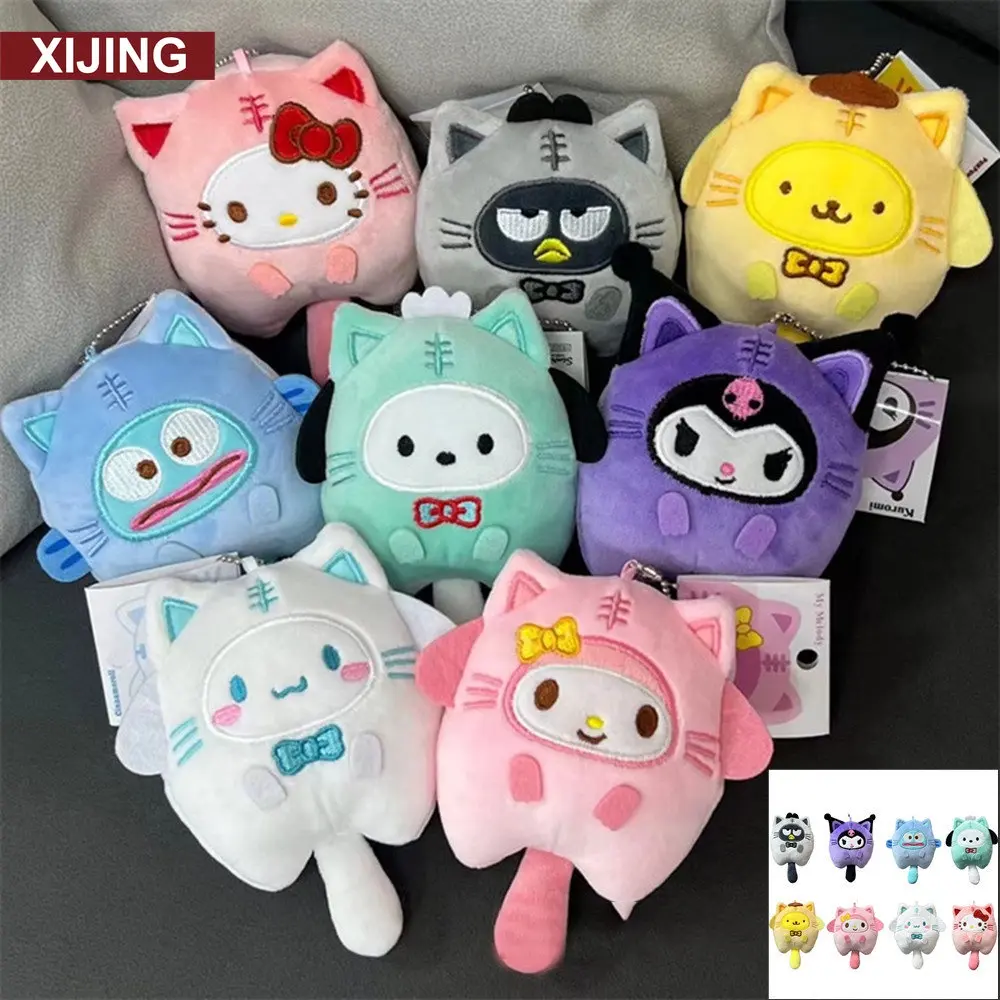 Móc Chìa Khóa Thú Nhồi Bông Dễ Thương Kawaii, Sanrio Kuromi, Melody, Cinnamoroll, Đồ Chơi Nhồi Bông Búp Bê Móc Chìa Khóa, Thích Hợp Làm Quà Tặng Sinh Nhật Cho Trẻ Em