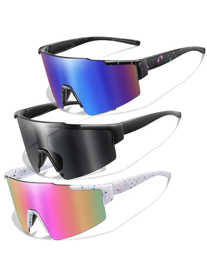 Product Introduction of Unisex Sporty Mirror Lens Sunglasses, Outdoor Sports Eyewear for Cycling, Running, Fishing, Driving, Fashion Accessories for Outdoor Activities, Goggles 19