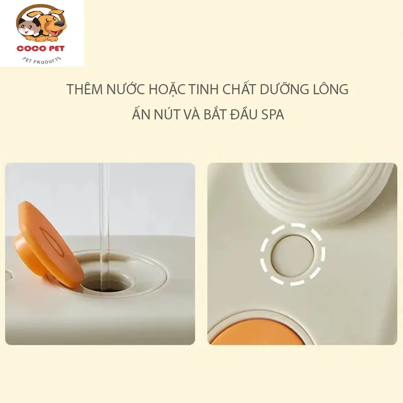 Lược Chải Lông Hơi Nước Cho Chó Mèo 3in1, Lược Chải Lông Thú Cưng Tích Hợp Massage Và Xịt Nước Làm Sạch Kèm Cáp Sạc USB 5