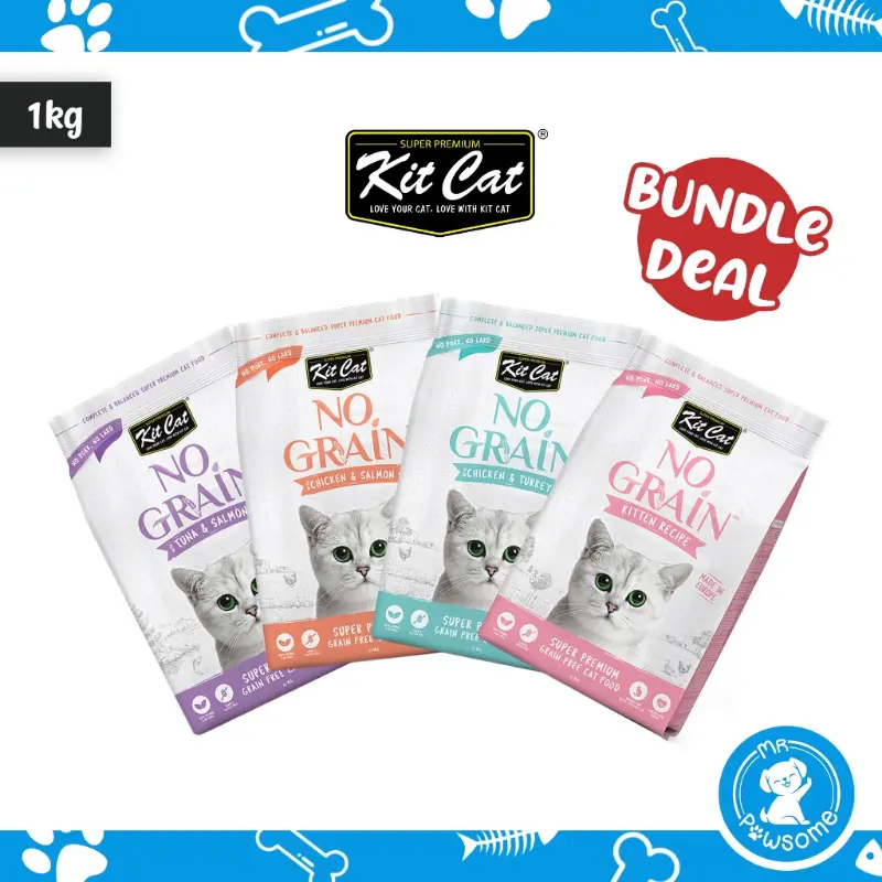 ORI  Kit Cat No Grain Cat Dry Food 1kg