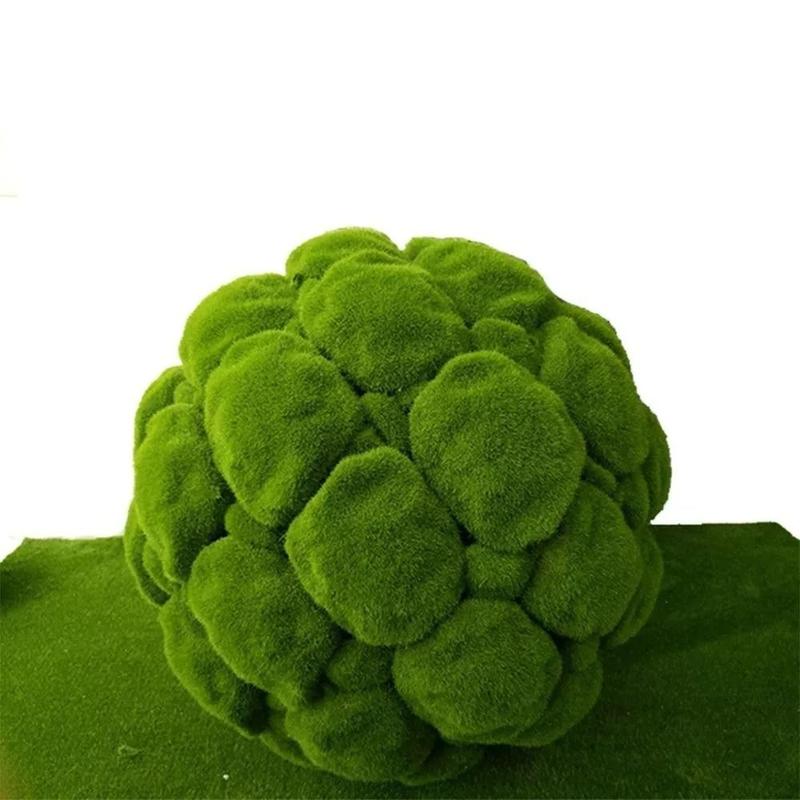 Product Introduction of New Foam Artificial Moss Ball Fibre Simulation Moss Moss Rocks Crafts 16