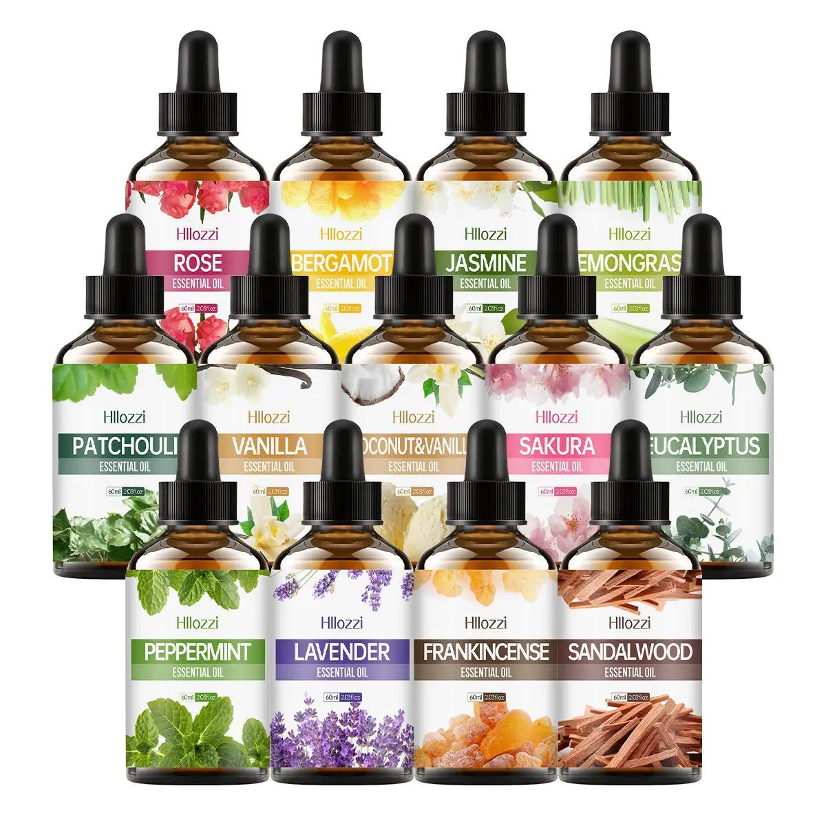 Plant Essential Oil, 60ML Moisturizing Body Massage Oil, Body Care Oil for Home Living Room Bedroom Bathroom Hotel Lobby