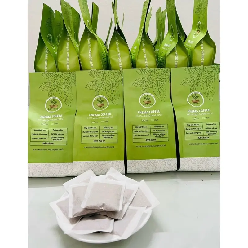 Bột cà phê nâu hữu cơ Linh Chi chuyên dụng thải độc đại tràng ( dạng bột truyền thống) 7