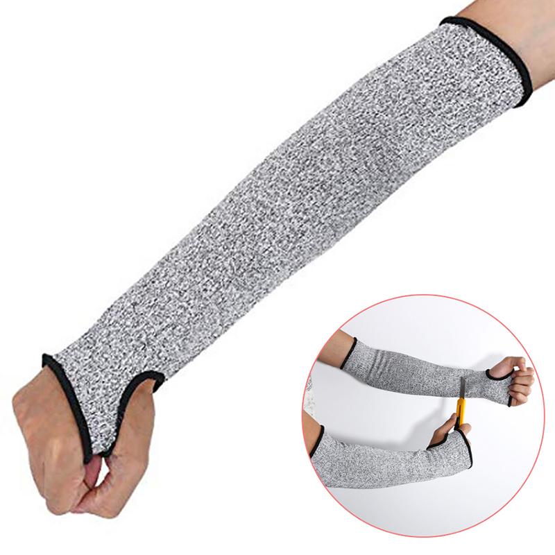 1Pc Level 5 HPPE Cut Resistant Anti-Puncture Work Protection Arm Sleeve Cover Cut-resistant Arm Sleeve for Men Women 4