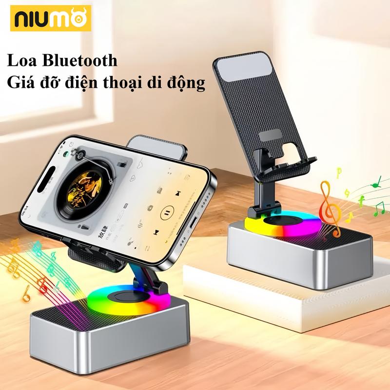 【COD 24H Giá đỡ điện thoại di động phổ biến năm 2025 với loa Bluetooth tích hợp và nguồn dự phòng di động thích hợp cho du lịch học tập xem phim truyền hình và nghe nhạc pin polymer 1200mAh tích hợp