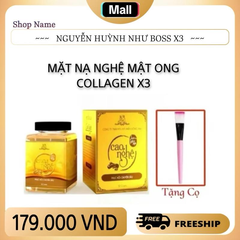 ( Tặng Cọ ) Mặt Nạ Nghệ ( Ủ Cao nghệ ) Collagen X3 - Mỹ Phẩm Đông Anh, Sản Phẩm Skincare Nam,Nữ