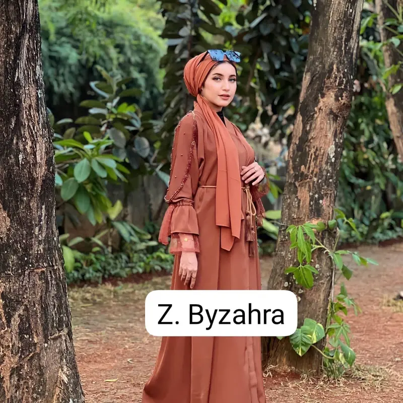 Abaya tile crystal fursan/ abaya mewah/abaya pesta kombinasi crystal premium 0