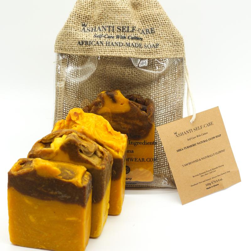 Shea-Turmeric Natural Glow Soap (Acne, Hyperpigmentation, Even Skin) business 3