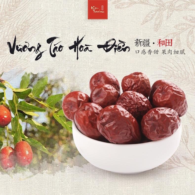 [ Kiều Travel ] Vương Táo Đỏ Hoà Điền Tân Cương, Khô Tự Nhiên Trên Cây