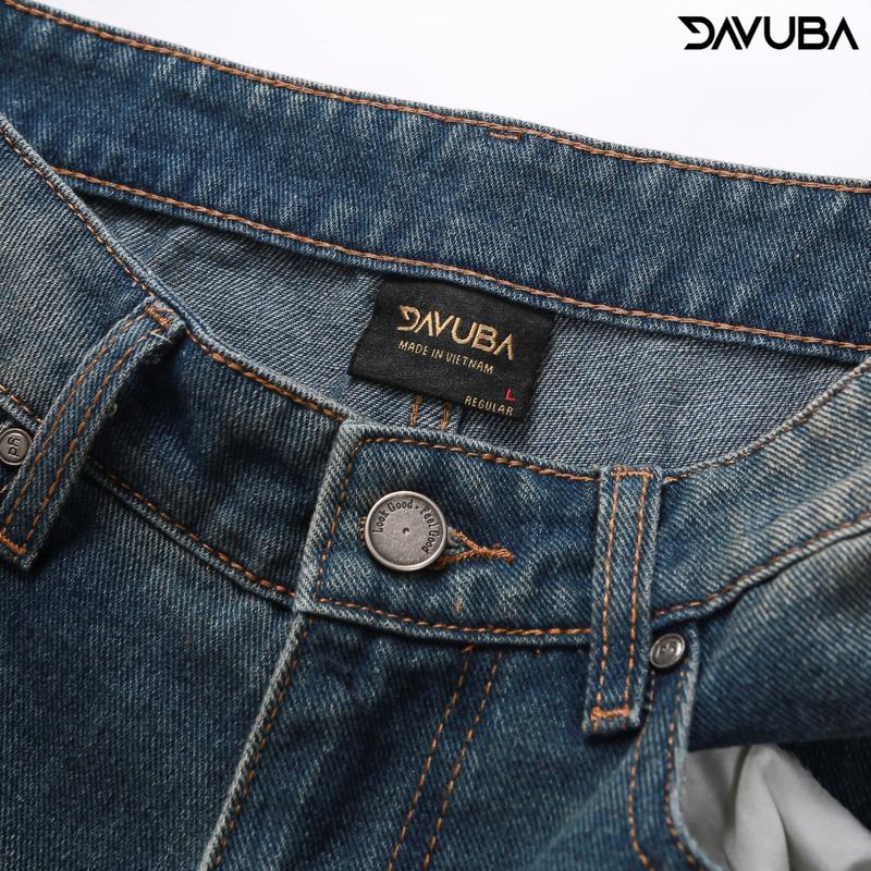 Quần Jeans Ống Rộng DAVUBA trơn SM113 6