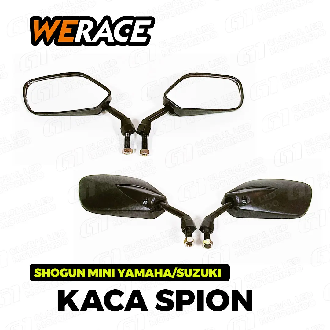 WERACE Spion SHOGUN MINI YMH Standard Berkualitas Semua Motor Berkualitas Harga Sepasang Kanan Kiri Motorcycle