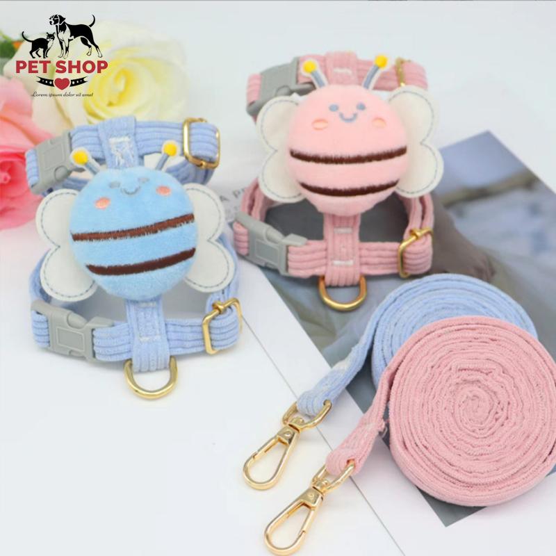 Dây dắt Pet cao cấp dễ thương, dây dắt Chó mèo có thể điều chỉnh. thừng túi xách chuỗi thú