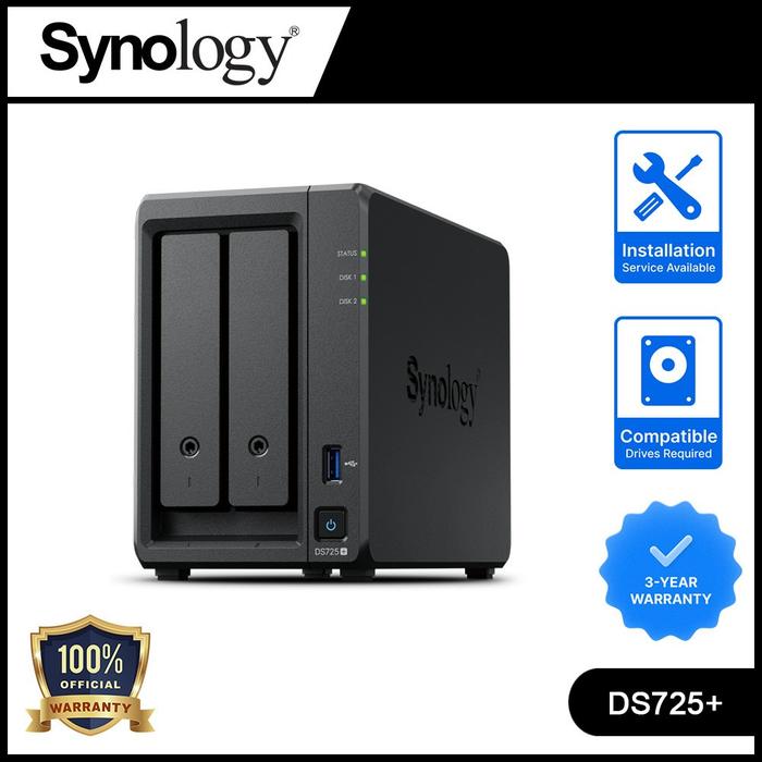 Jual Synology Diskstation DS725+ NAS 2-Bay - Jakarta Pusat ...