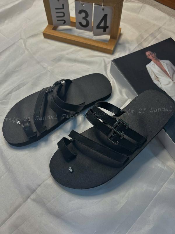 Dép lê xỏ ngón quai ngang Cao Su Đế Bằng dành cho Nam và nữ 3