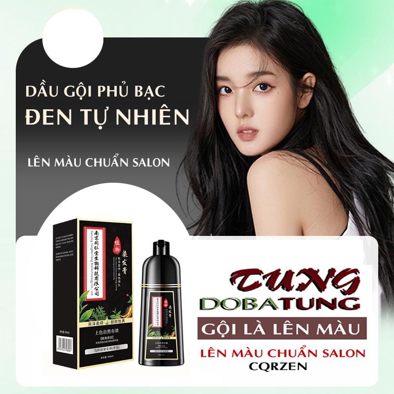 CHAI [ĐEN TỰ NHIÊN] DẦU GỘI NHUỘM TÓC, CQRZEN, CHAI 500ML, KHÔNG KÍCH ỨNG, KHÔNG DÍNH DA, LÊN MÀU CHUẨN SALON, ĐỎ RƯỢU, NÂU HẠT DẺ, NÂU ĐEN, ĐEN TỰ NHIÊN, NÂU CÀ PHÊ, NHUỘM CHO NAM VÀ NỮ Đổi Màu Tóc Dưỡng Tóc thuo c daugoiphub acthaoduoc thuốc nhuộm tóc n