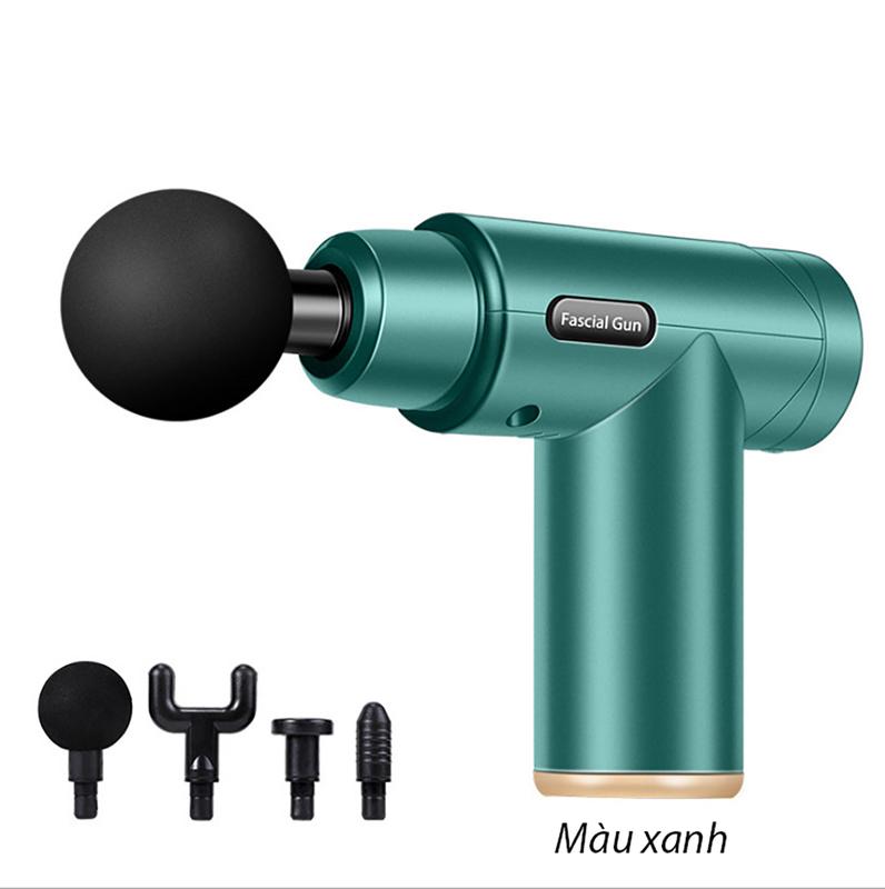 Máy Massage Cầm Tay 4 Đầu 6 Chế Độ Giảm Đau Nhức Mệt Mỏi mat x máy massage  cầm tay máymatxa