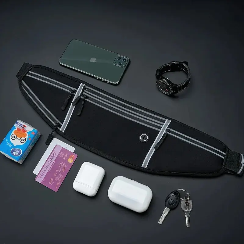 Professional Running Waist Bag Sports Belt Pouch Mobile Phone Case Men Women Hidden Pouch Gym Sports Bag Running Belt Waist Pack 3