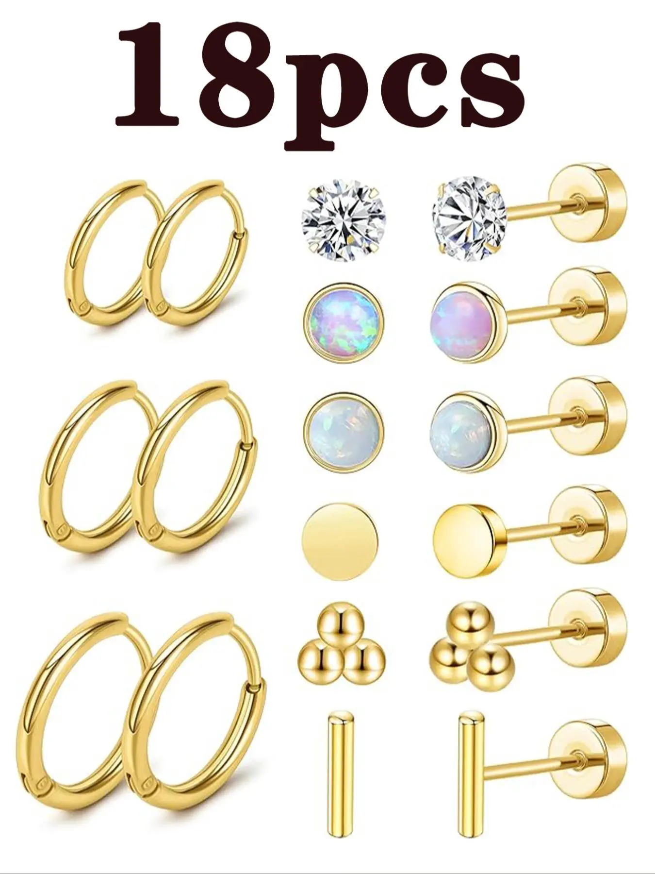 Elegant Minimalist Earrings, Cute Trendy Earrings, Fashionable Body Piercing Jewelry for Women & Girls for Daily & Party Decor