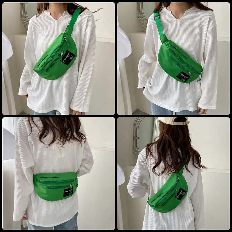 Túi đeo chéo canvas unisex xịn chống nước thời trang, túi bao tử đeo ngực để điện thoại ví tiền đi chơi du lịch đẹp rẻ Bag Nam 4