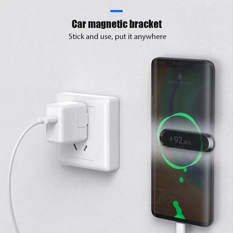 Product Introduction of Popular multifunctional magnetic suction car phone holder creative car magnetic air outlet car metal magnetic bracket 8