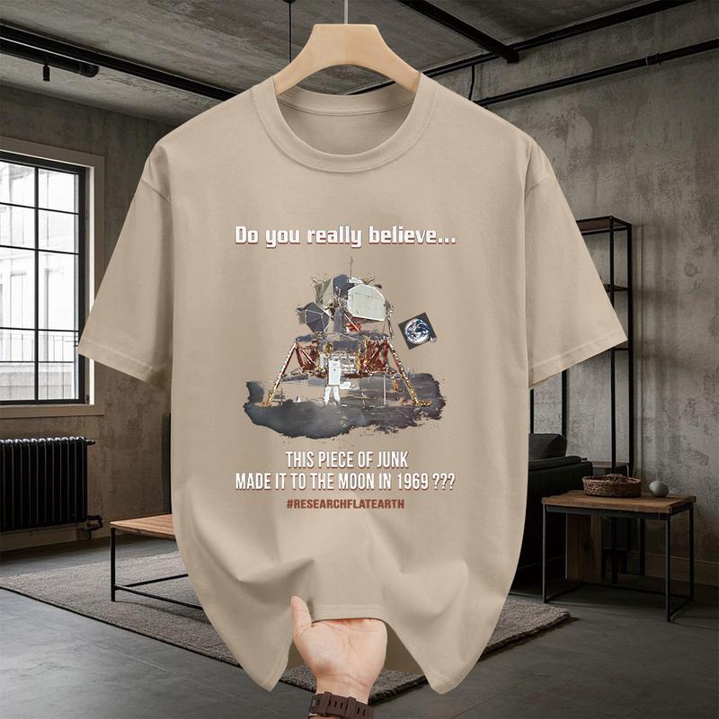 Áo Thun Nam ngắn Tay Dáng Rộng Và Dễ Phối Đồ Họa Tiết In Đơn Giản, Chất Liệu Cotton Tươi Mới Mùa Hè 4