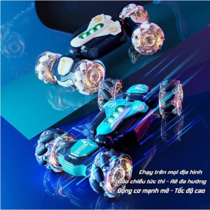  Xe Địa Hình Mini Leo Núi Điều Khiển Từ Xa Xoay 360 Độ Uốn Éo Biến Hình Gập Thân - Có Đèn Có Nhạc Toy Đồ Chơi Ô Tô Pin 