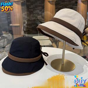 หมวกชาวประมง สไตล์เฮปเบิร์น ดีไซน์กุทัณฑ์ สำหรับผู้หญิง ย้อนยุค และอเนกประสงค์ หมวกบักเก็ต ขนาดใหญ่ เหมาะสำหรับฤดูใบไม้ร่วงและฤดูหนาว เส้นรอบวงศีรษะทำให้ใบหน้าดูเล็กลง แฟชั่นสไตล์ใหม่ ปี 2025 พร้อมสต็อก