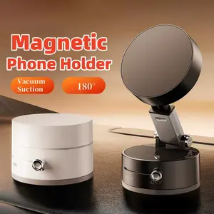【COD】Magnetic Phone Holder 180° Rotation Adjustable Vacuum Suction Universal Car Mount & Desktop Stand