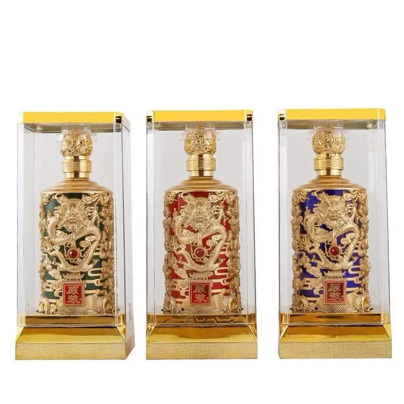 Bình Đựng Đựng Rượu Đế Vương Khảm Rồng, Thể tích : 1lít. 2