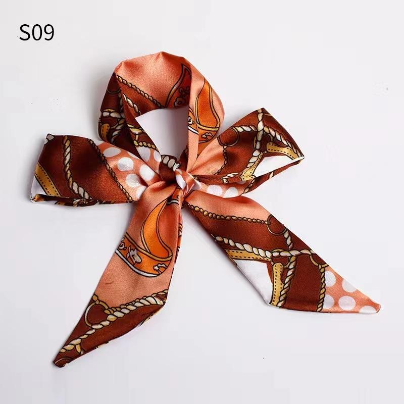 Product Introduction of Hot Sale Classic Retro Decorative Slim Narrow Scarf for Bag Handle Wrapping Small Ribbon Scarf Ladies Neck Scarf 18
