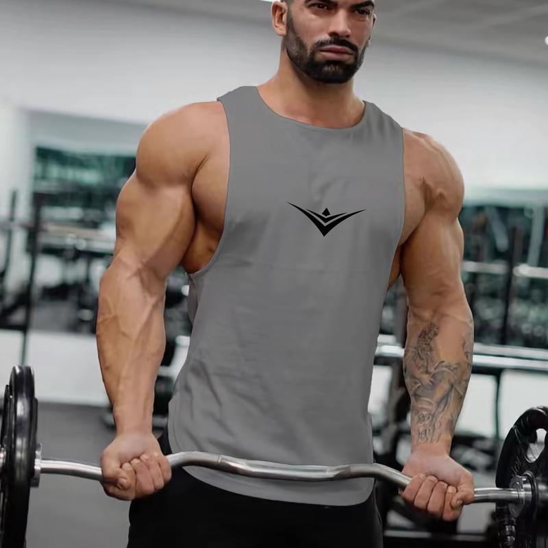 Product Introduction of Men's Summer Sleeveless T Shirt Gym Basketball Sportswear Tank Tops Print Casual Quick-drying Vest Male Fitness Men's Clothing 5