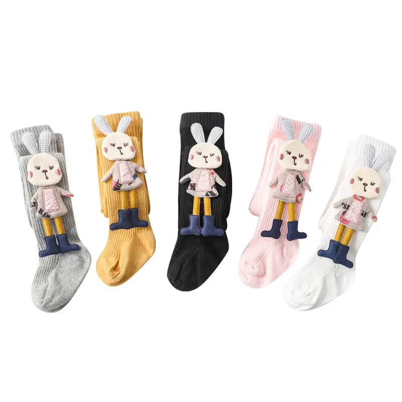 Quần Legging Cho Bé Gái, Hàng Mới Về 2020, Dành Cho Trẻ Em, Thiết Kế Thỏ Búp Bê Lớn, Thích Hợp Cho Mùa Xuân Và Mùa Thu, Quần Tất Cho Em Bé, Kiểu Ống Quần Tất 4