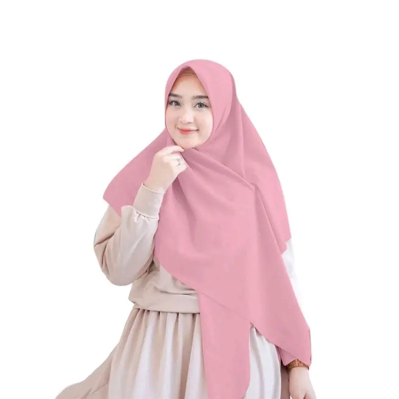 Hijab Segi Empat Bella Square Syar'i Jumbo 130x130cm - Bahan Polycotton Premium Grade A/Doble Haycont - Cantik, Lembut Kerudung Syari 6