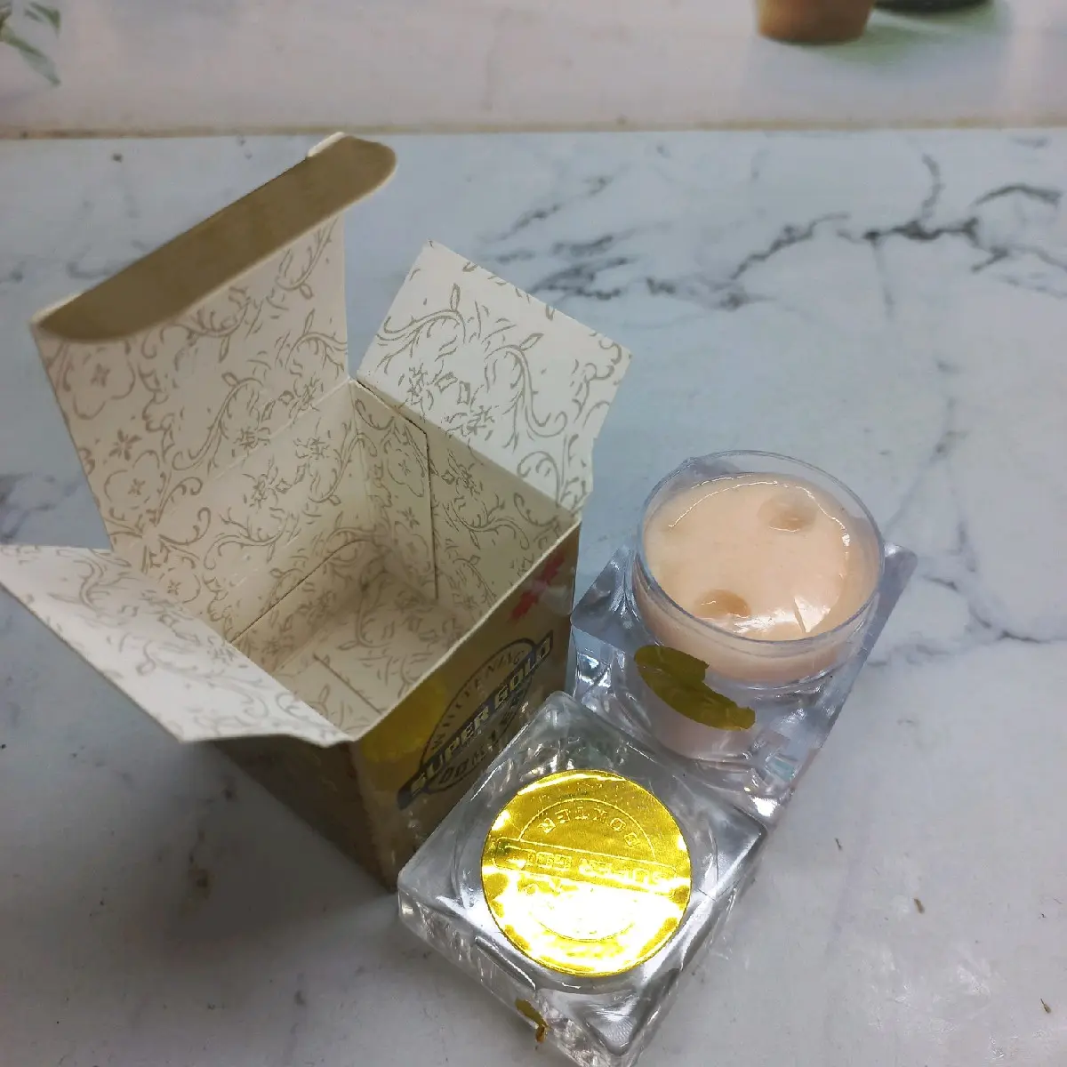 3 Pcs Cream Dr Gold Tutup Stiker murah Pelembab Wajah