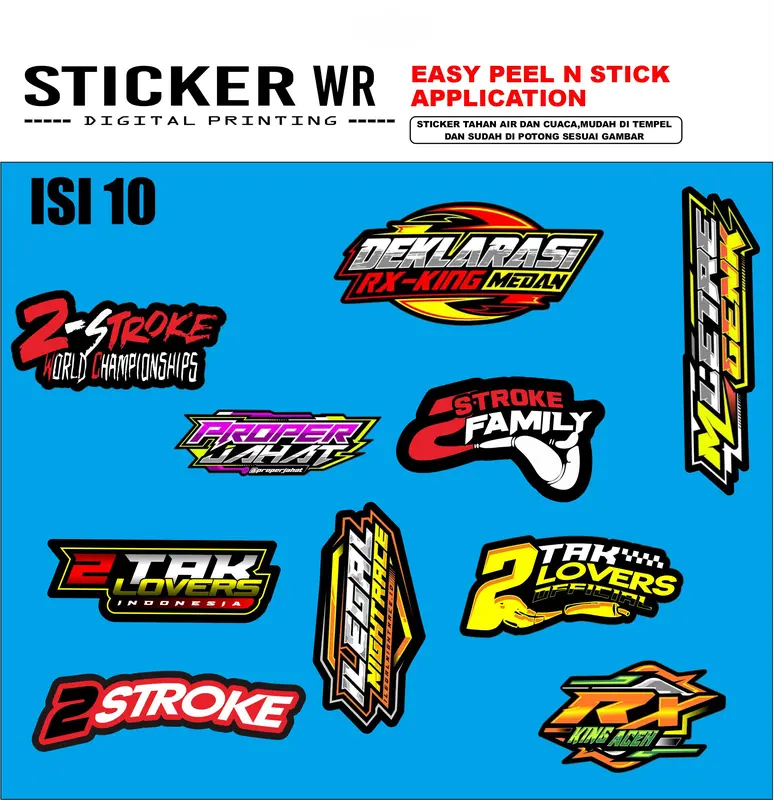 Stiker Pack 2 TAK Hologram Isi 31 Paper Stationery Sticker Waterproof 3