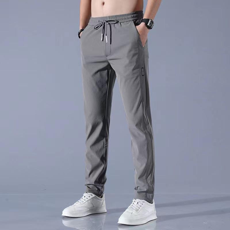 Product Introduction of Casual Pants, Large Size, Summer Ice Silk Material, Suitable for Men's Work, Breathable, Loose, Dirty Work Clothes, Work Pants 4
