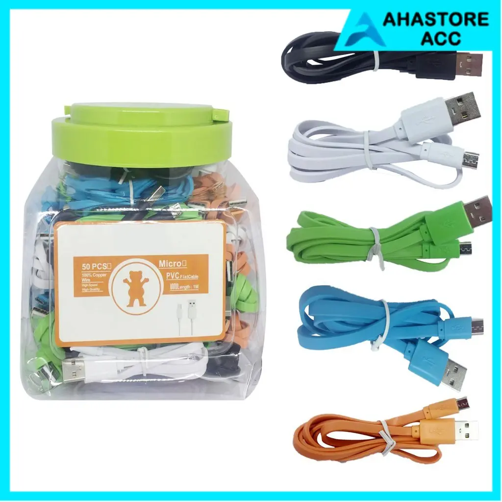 JV ACC KABEL DATA MICRO USB SUPPORT 2A For Samsung / Xiaomi / Vivo Usb