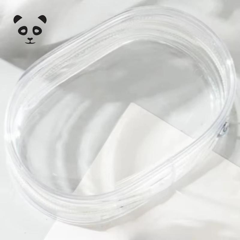 Data cable charger earphone transparent storage small round bag 1