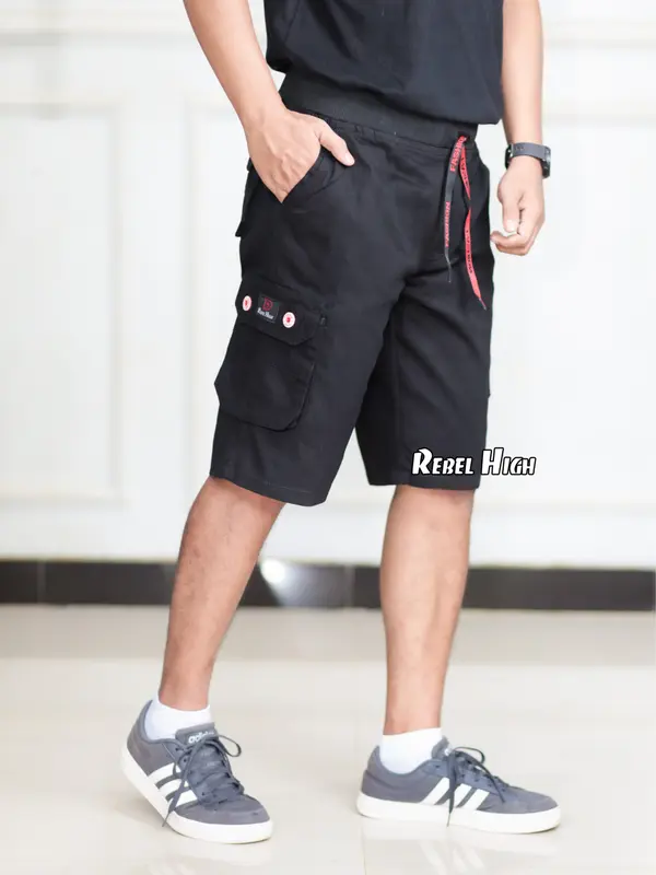 CELANA PENDEK CARGO RIP PREMIUM FASHION DISTRO ORIGINAL HIGH QUALITY TWILL COMBED STRETCH MELAR / SHORT CHINO / CHINO COWOK / SHORT CARGO ( REBELHIGH ) 1