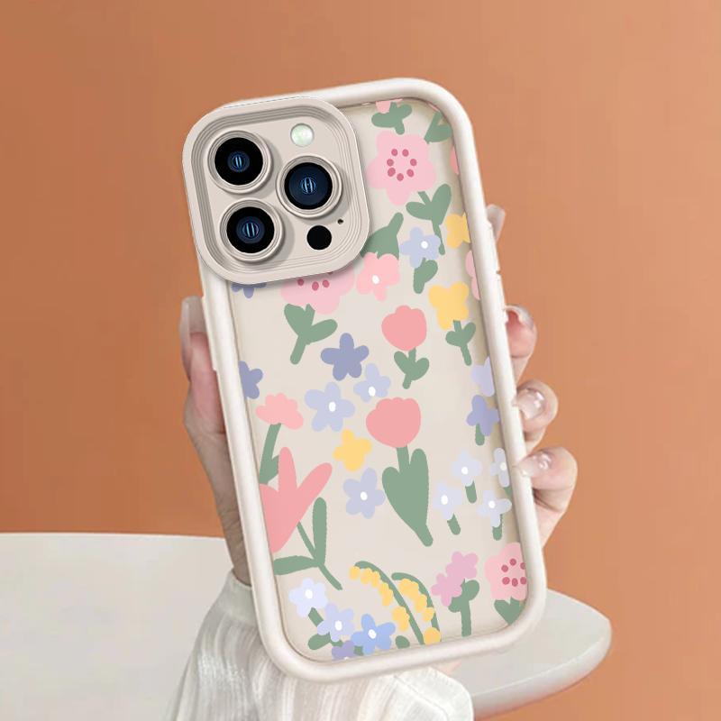 Pro Camera Softcase For OPPO A5 2018 AX5 A57 4G A54 A53 2020 A5 2020 A52 A53s A54s A55 4G A57s A57e A58 4G A58 5G A5s AX5s Case Indah Floral Silicone Shoftcase 5