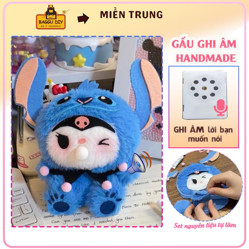 Set nguyên liệu tự làm Gấu Ghi Âm Giọng Nói, bộ phụ kiện DIY , món quà handmade ý nghĩa tặng bạn gái, crush,... dịp lễ noel, tết, valentine,...Kèm video hướng dẫn chi tiết  Baggu DIY - Xmas