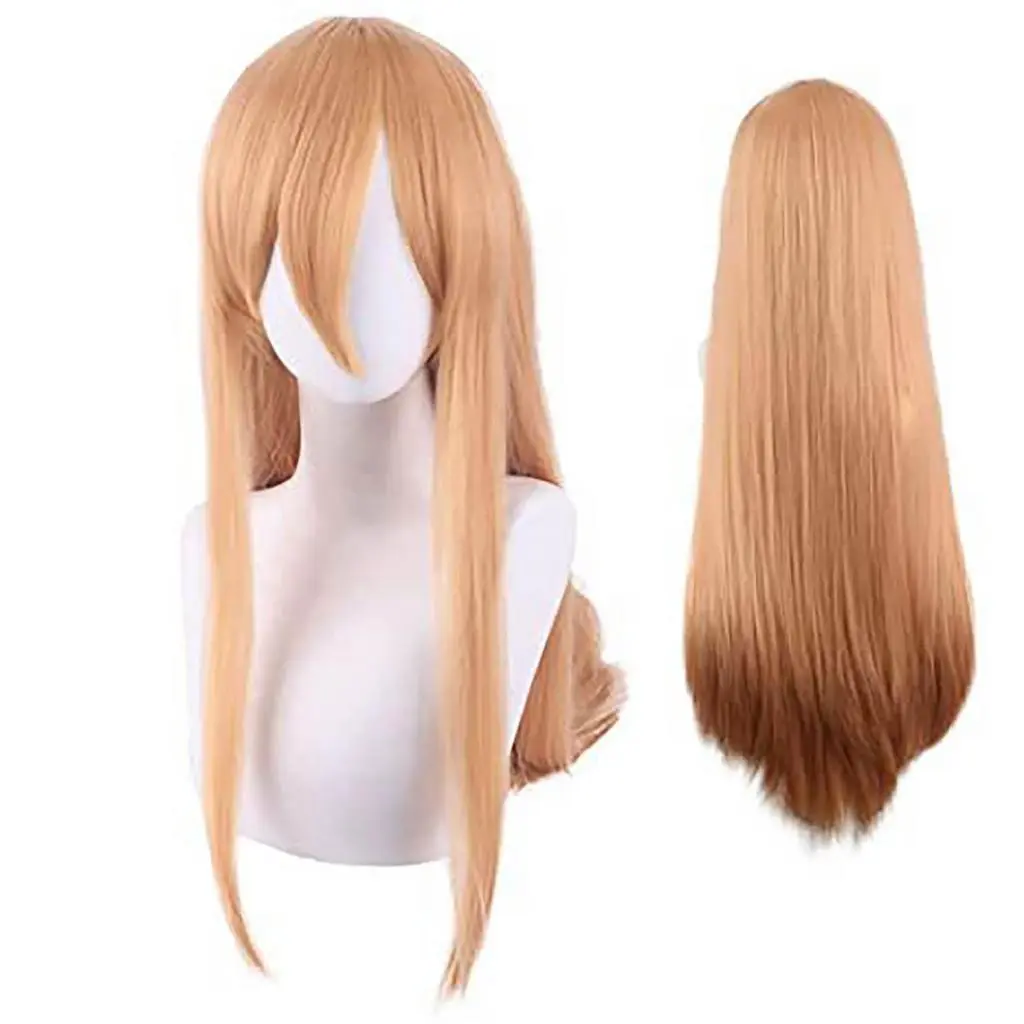 pnsbgtr- Cosplay Wig Breathable Match Well Anime Wig Hair Extension Cosplay Orange Wig Party Supply Breathable