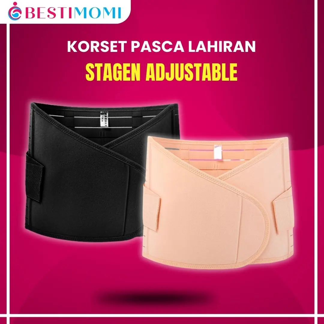 Bestimomi - Korset Stagen Adjustable Wanita Premium Pasca Melahirkan Pelangsing Pengecil Perut Ibu Hamil