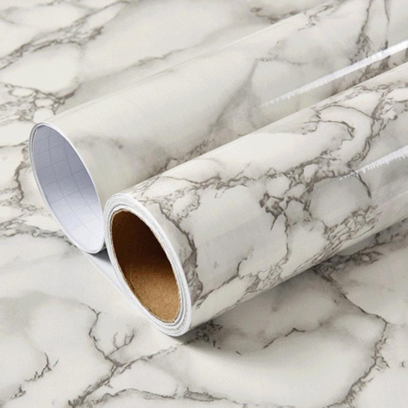 Product Introduction of Giấy Dán Tường Tự Dính, Chống Thấm Nước Và Chống Dầu, Thiết Kế Đá Cẩm Thạch, Chất Liệu Màng Vinyl, Miếng Dán Tường, Thích Hợp Cho Phòng Tắm, Phòng Ngủ Và Tủ Bếp, Miếng Dán Tươi Mới 8